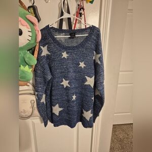 Coraline silver star sweater 1x